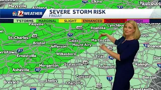WATCH: Isolated Thursday Storms and A Severe Risk Friday!