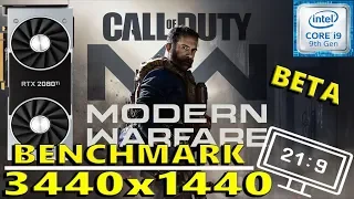 Call Of Duty Modern Warfare Beta - Benchmark - RTX 2080 ti - i9 9900k - Ultrawide 3440x1440