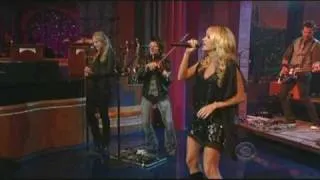 Carrie Underwood performs, "Cowboy Casanova" on David Letterman 11-2-09