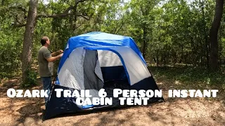 Ozark Trail 6 person Instant Cabin tent Hill Country State Natural Area Bandera Texas