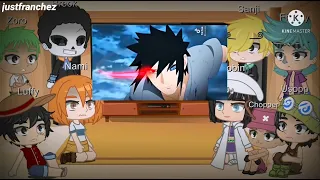 💖👒 TOP 3 Time 7 + One Piece [Straw hats] react to Naruto + Sakura + Sasuke + Team 7 + one piece | ^^
