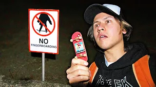 NIGHT STREET FINGERBOARDING MISSION!