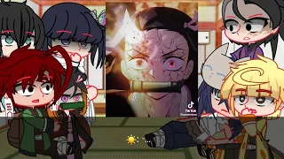 Kamaboko squad react to nezuko!! // Nezuko burning☀️✌🏼// Nezuko conquering💕// Kny reaction💮💮 //