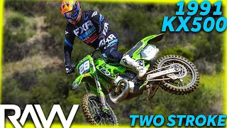 1991 Kawasaki KX500 RAW - Motocross Action Magazine