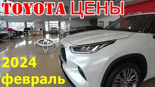 TOYOTA ЦЕНЫ февраль 2024