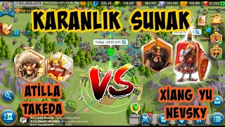 1846'YA KARŞI  KARANLIK SUNAK - ATİLLA TAKEDA VS XİANG YU NEVSKY  | Rise of Kingdoms