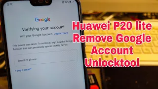 Huawei P20 lite (ANE-LX1). Remove Google account, bypass frp. Unlocktool.