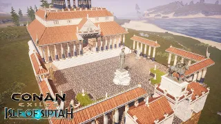 HOW TO BUILD A ARGOSSEAN CITY #2 - THE GREAT PLAZA [SPEED BUILD] - CONAN EXILES