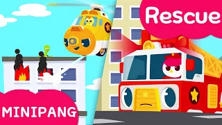 Learn colors with Miniforce | Minipang Rescue | Go into the building | Monster |Mini-Pang TV 2D Play