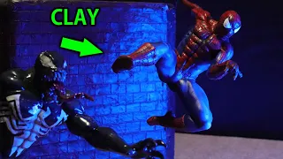 Sculpting the amazing Spider Man (Comic Version) Venom Carnage diorama (Timelapse)