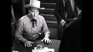 John Wayne's Coolest Scenes #19: Poker Game, "Tall In The Saddle" (1944)