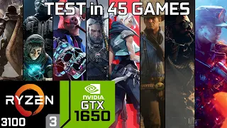 GTX 1650 + Ryzen 3 3100 | Test in 45 Games