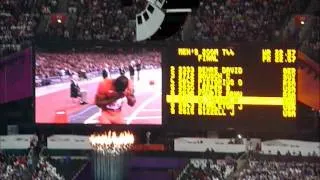 Mens 200m T44 Final, London Paralympics 2012 .Blade runner beaten by Oliveira