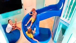 Vlad und Nikita-Traumhaus mit zwei Indoor-Spielplätzen für Kinder