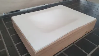 Thermoforming solid surface to washing basin