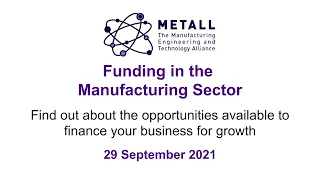 METALL Funding Webinar | September 2021