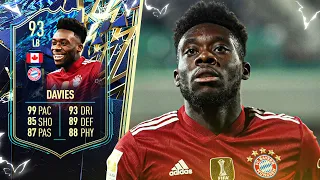 Road Runner!! 🇨🇦 93 TOTS Alphonso Davies Player Review! FIFA 22 Ultimate Team