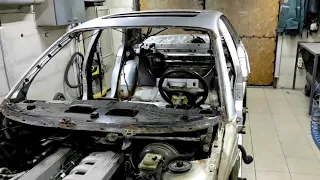 👉 Восстановление Opel Omega B MV 6. Сварка передней части кузова. Часть 1 👈