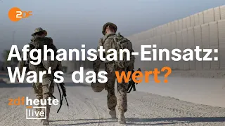 Abzug aus Afghanistan: ein General und ein Soldat über den Einsatz │ ZDFheute live