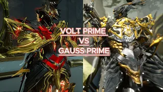 WARFRAME - VOLT PRIME VS GAUSS PRIME | SPEED TEST