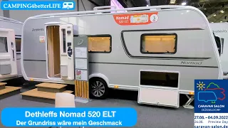 Caravan-Salon 2022: Dethelffs Nomad 520 ELT - Modell 2023: Das wäre mein Grundriss