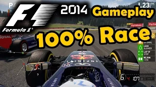 F1 2014 Gameplay Austria 100% Race - Daniel Ricciardo Red Bull
