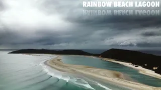 The ever changing Rainbow Beach Lagoon, Double Island Point. Teewah Beach Camping