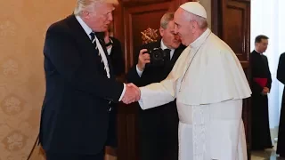 President Trump Tours Vatican City Palace 5/24/17 Welcome Ceremony in Italy, Rome