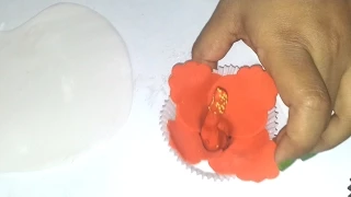 How to make a fondant flower Hibiscus