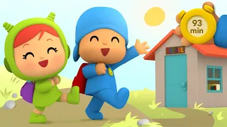 🏫 POCOYO AND NINA - First Day Of The School [93 min] ANIMATED CARTOON for Children |FULL episodes