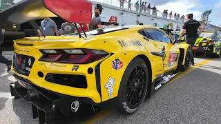 Rolex 24 Hours IMSA WeatherTech - rolling out for last practice #4 | sv6 - Friday Jan 26 2024