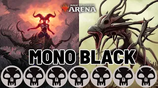 💀 Mythic Mono Black Gameplay 💀| MTG Arena Standard Ranked