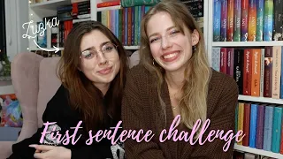 FIRST SENTENCE CHALLENGE z Zuzanną! 🤡📚 | Dr Book