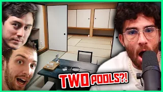 Inside Japan's LARGEST Hotel Room | Hasanabi Reacts to Chris Abroad & CDawgVA