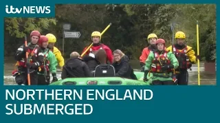 Woman dies in floodwater as northern England battered by rain | ITV News