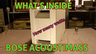 Whats Inside Bose Acoustimass Module ( How Many Watts ?? )