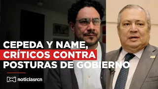 Iván Cepeda e Iván Name, críticos con algunas posturas de Gobierno