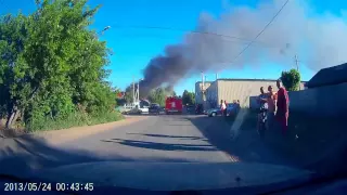Пожар на улице Осоавиахимовская, Омск
