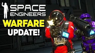 Space Engineers - NEW Warfare Weapons Update + ROCKET Launcher!