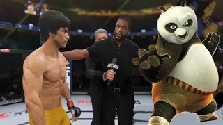 UFC4 Bruce Lee vs Kung fu Panda EA Sports UFC 4