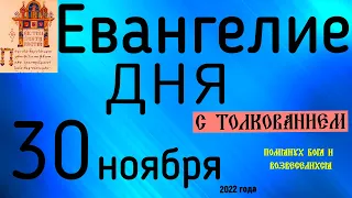 Евангелие дня с толкованием 30 ноября  2022 года 90 псалом