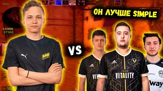 mONESY СОЛО ВЫНОСИТ КОМАНДУ ZYWOO  НА FPL // NAVI JUNIOR //  CS:GO Highlights NAVI