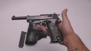 Обзор пистолета Вальтер П-38 1944 год 9х19мм / Walther P-38 1944 9x19mm review