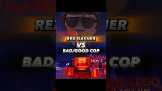 Rex Dasher vs Bad/Good cop #edit #shorts #warnerbros #legomovie #playmobil #meme