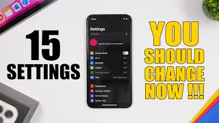 15 iPhone Settings You Should Change RIGHT NOW !