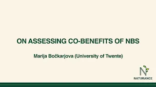 On assessing co-benefits of NbS