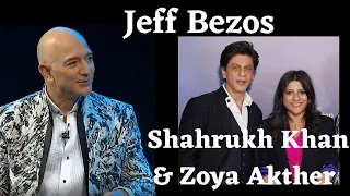 Jeff Bezos, Shahrukh Khan and Zoya Akhtar  Conversation