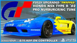 Gran Turismo 7 - Swapped Honda NSX Type R '02 Pro Tune | Nurburgring 6:15.409 | HR-414E-NSX | #GT7