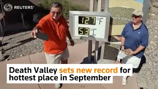 Death Valley is the world's hottest place in September