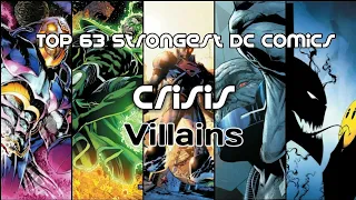 Top 63 Strongest ＤＣ ＶＩＬＬＡＩＮＳ Characters